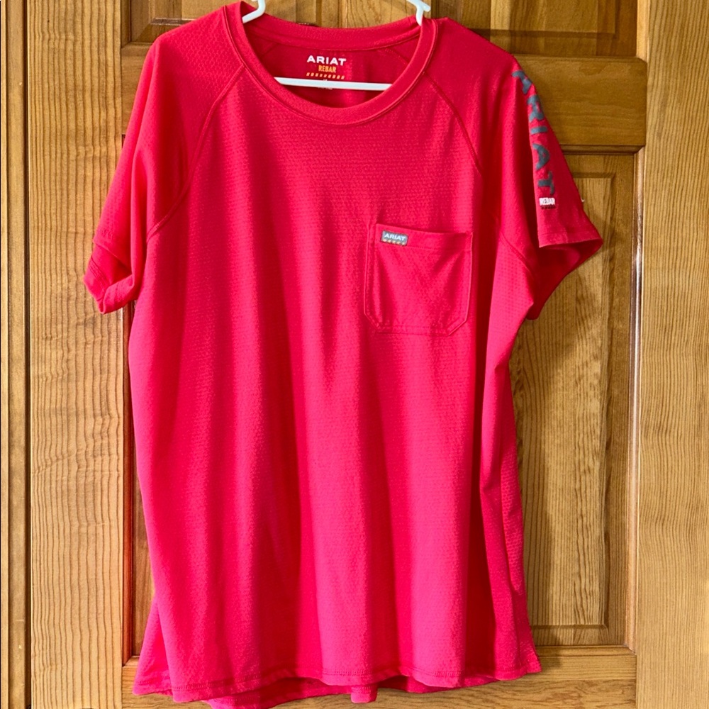 Ariat Deep Reddish Pink Short Sleeve Tee